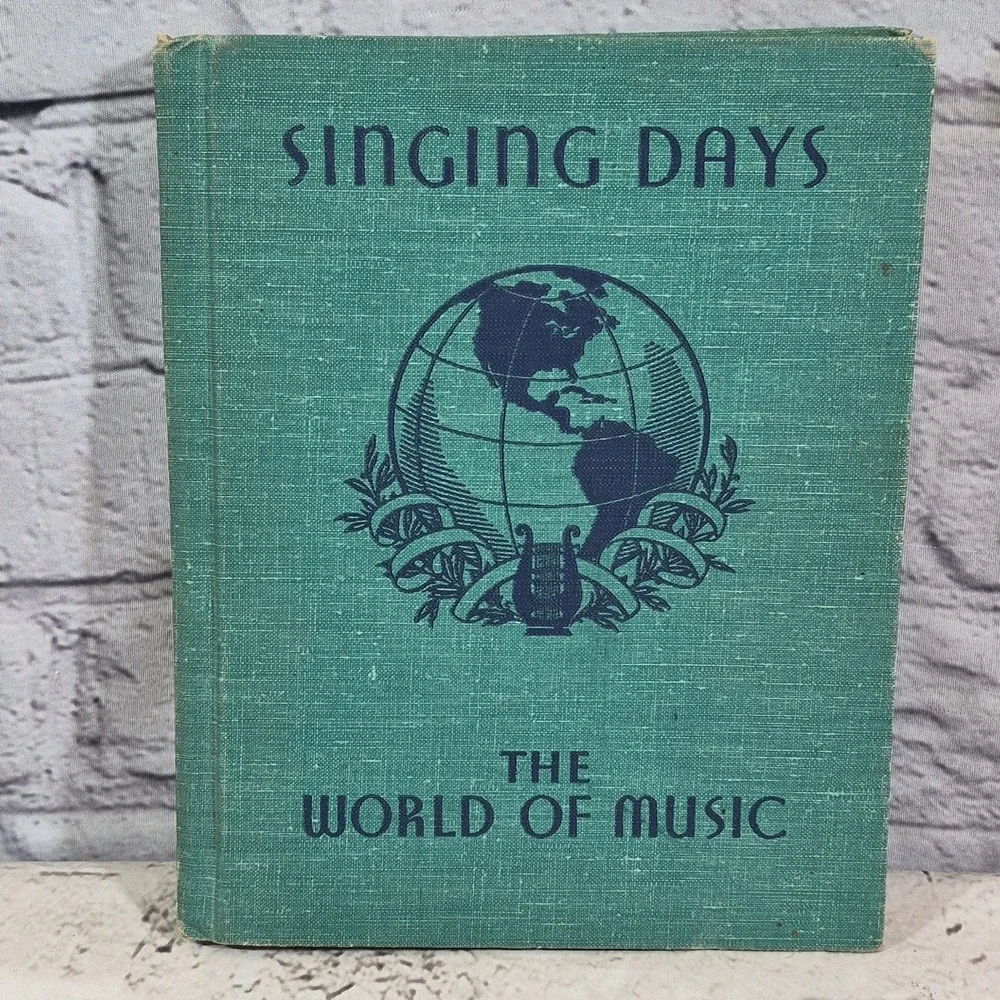 VTG Singing Days The World of Music 1944 illustrated folk tunes book